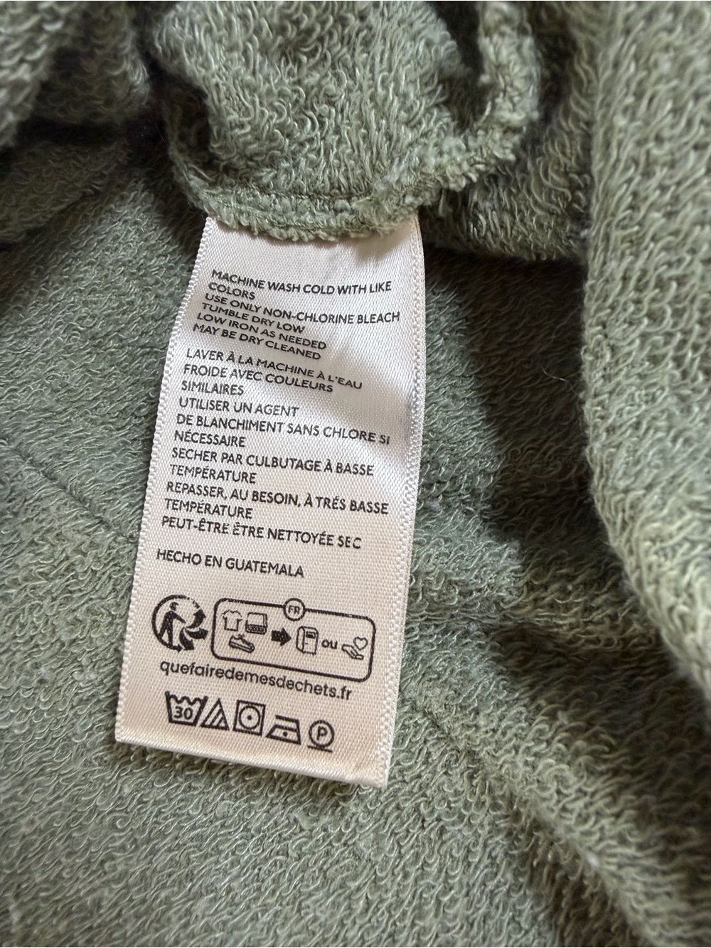Free People We The Free Clean Prep Polo Oversized Sweatshirt Sage Green M - Picture 4 of 8